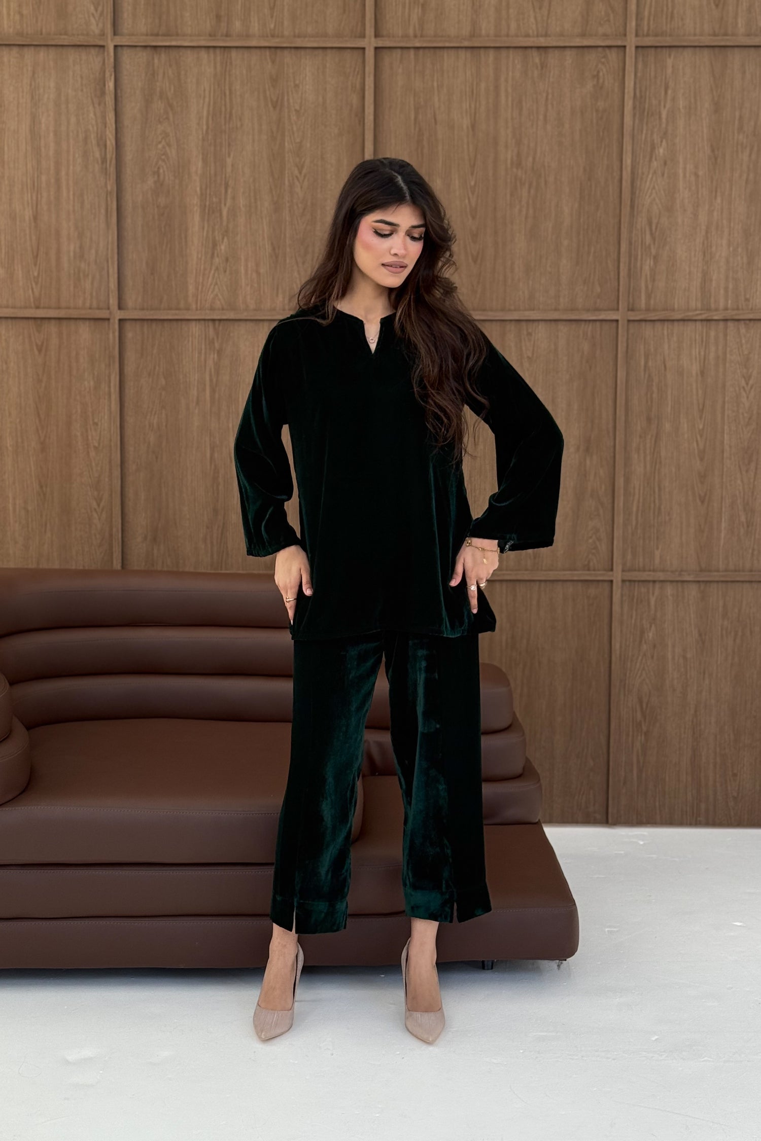 Velvet Straight Cut Co-ord