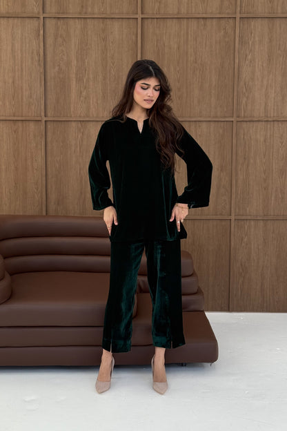 Velvet Straight Cut Co-ord