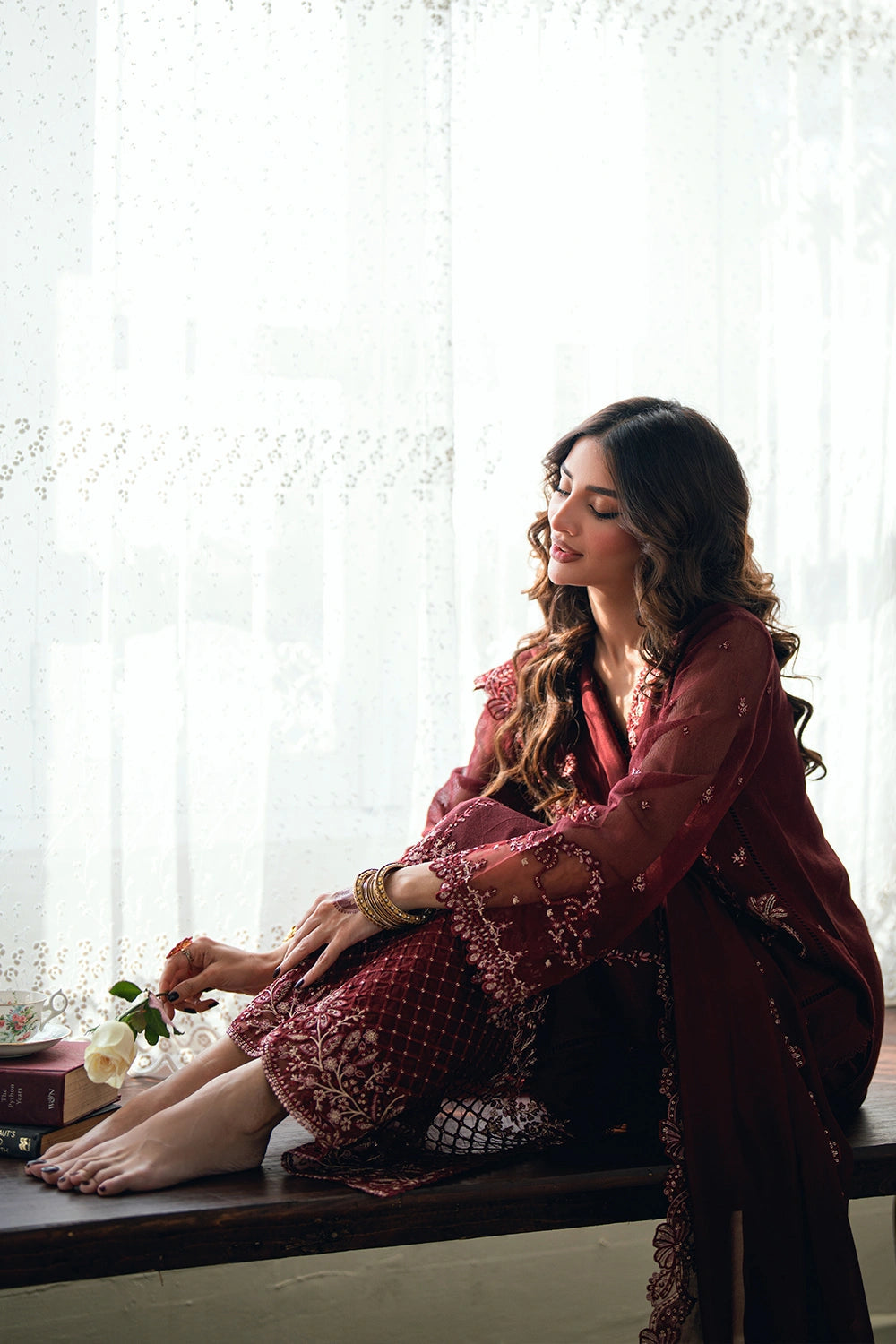 Azure Festive Eid Ensembles’26 - Hibiscus (3pc)