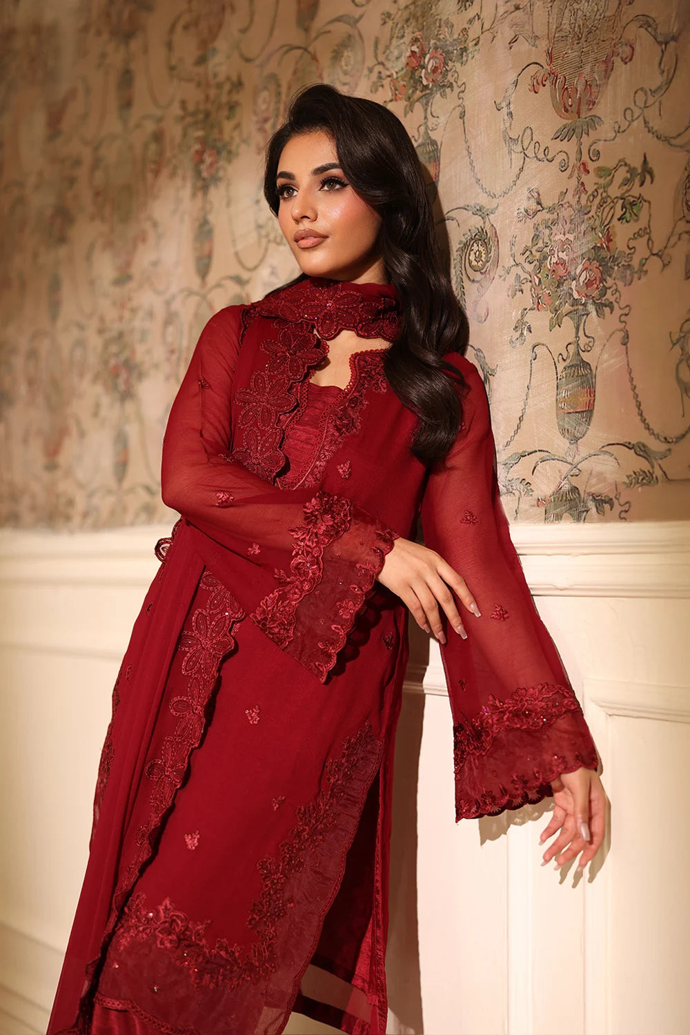 Azure Festive Ensembles’25 - Cherry Veil (3pc)