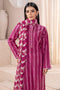 Limelight - Plum Khaddar Printed Suit (2pc)