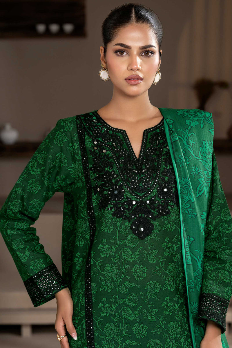 Limelight - Embroidered Khaddar Suit (3pc)