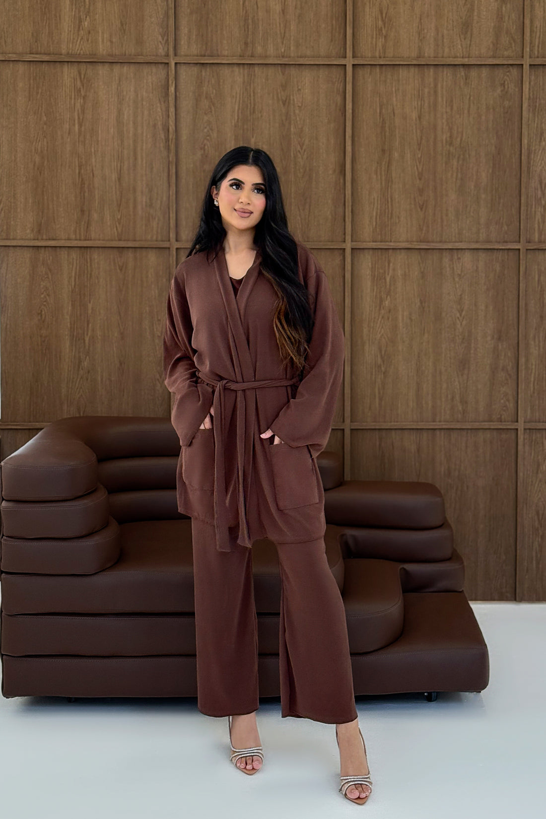 Knit Wrap-Style Co-Ord Set