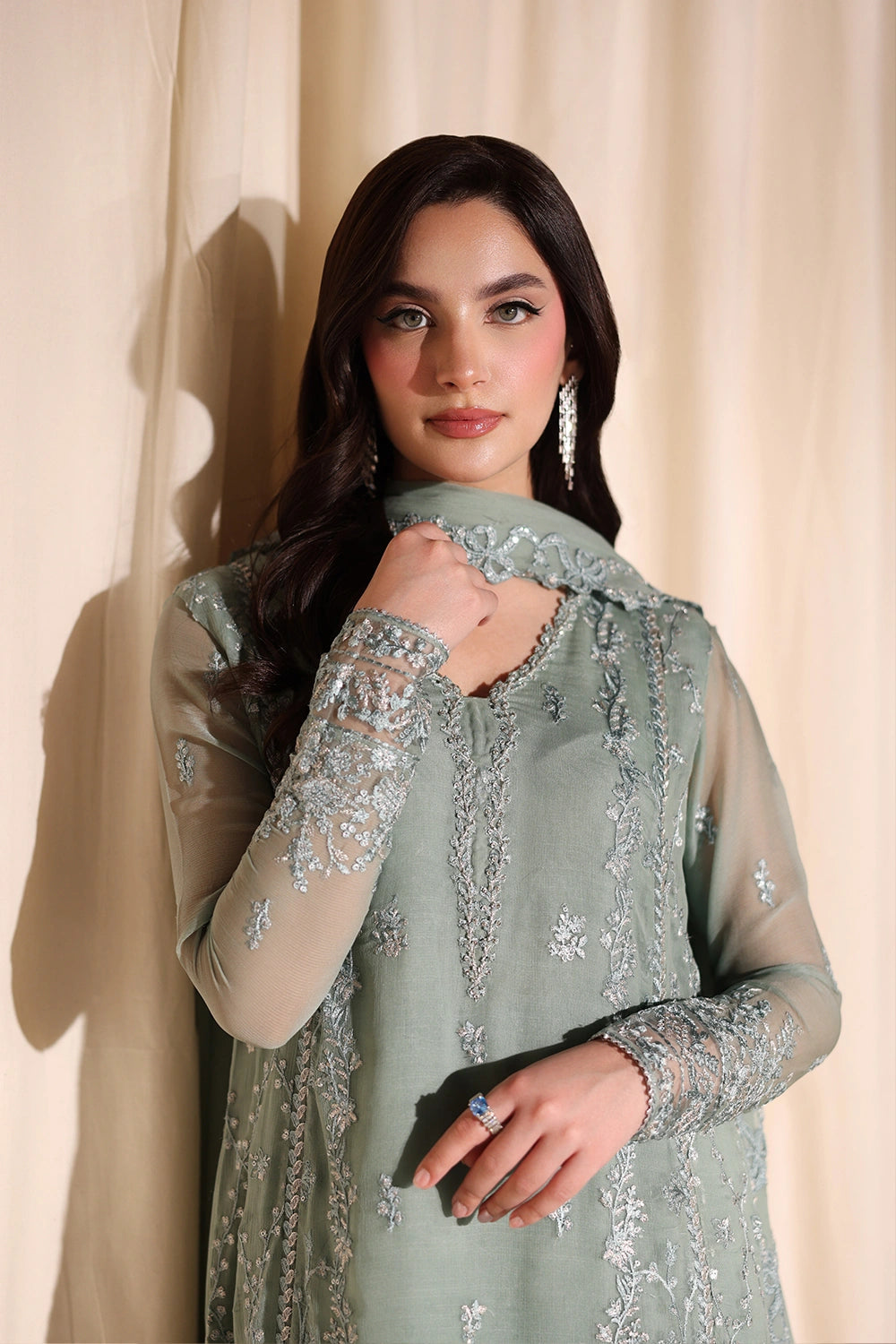 Azure Eid Luxe’ 26 - Satin Sage (3pc)