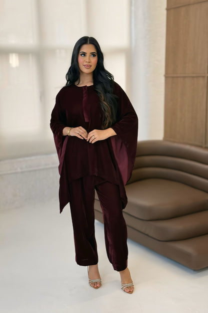 Velvet Batwing Co-ord