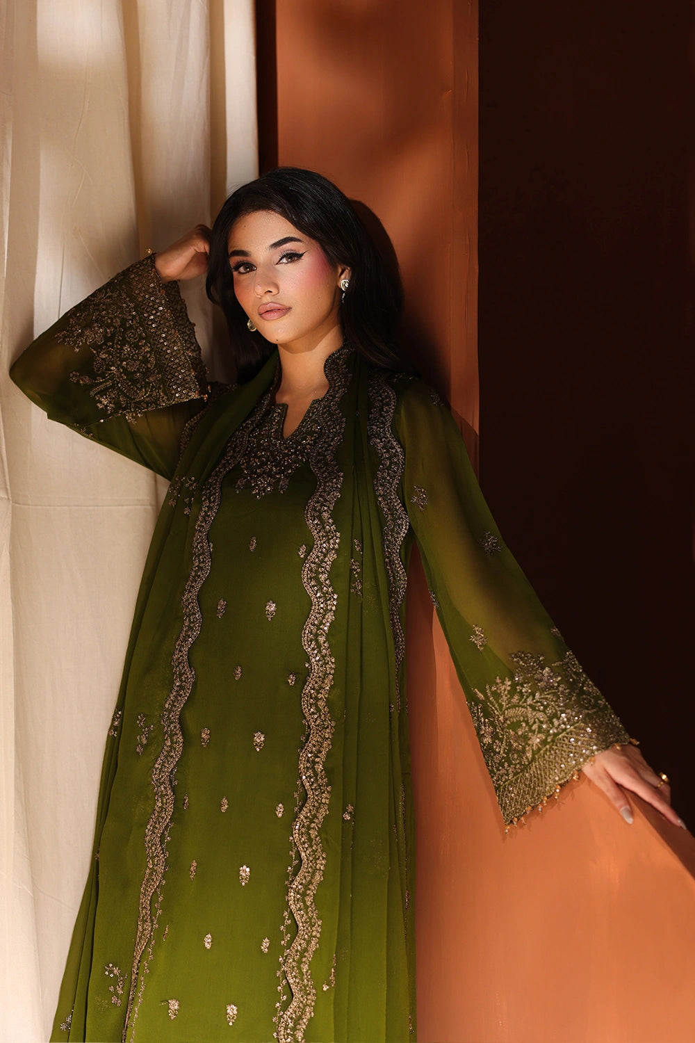 Azure Eid Luxe’ 26 - Imperial Olive (3pc)