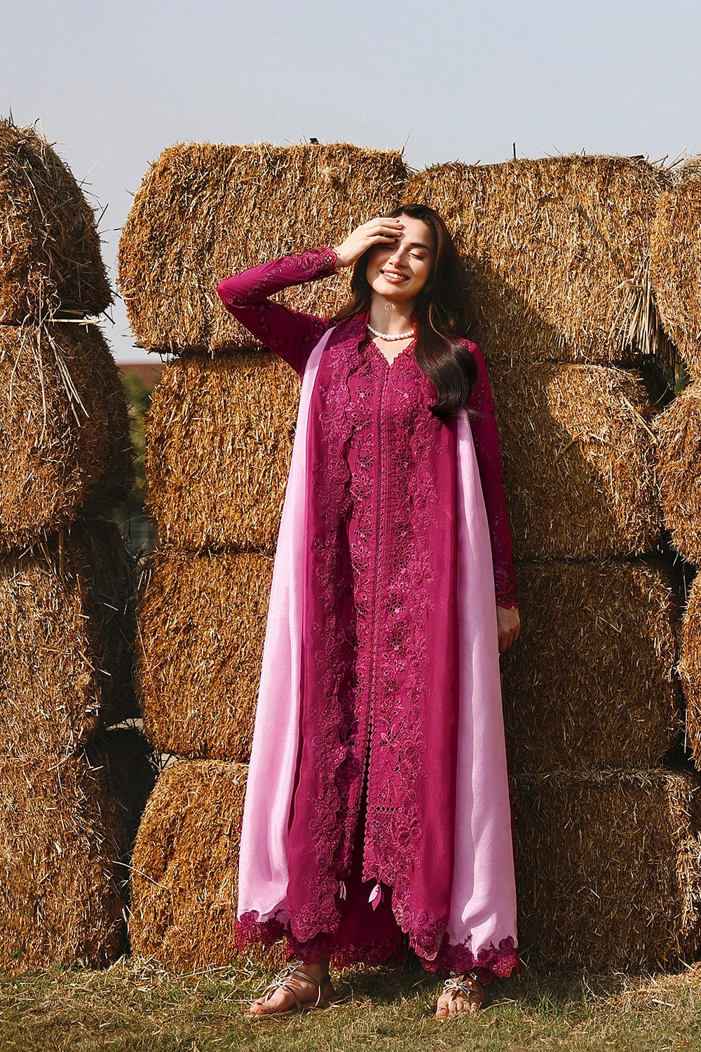 Azure Eid Luxury Lawn’ 26 - Barbella (3pc)