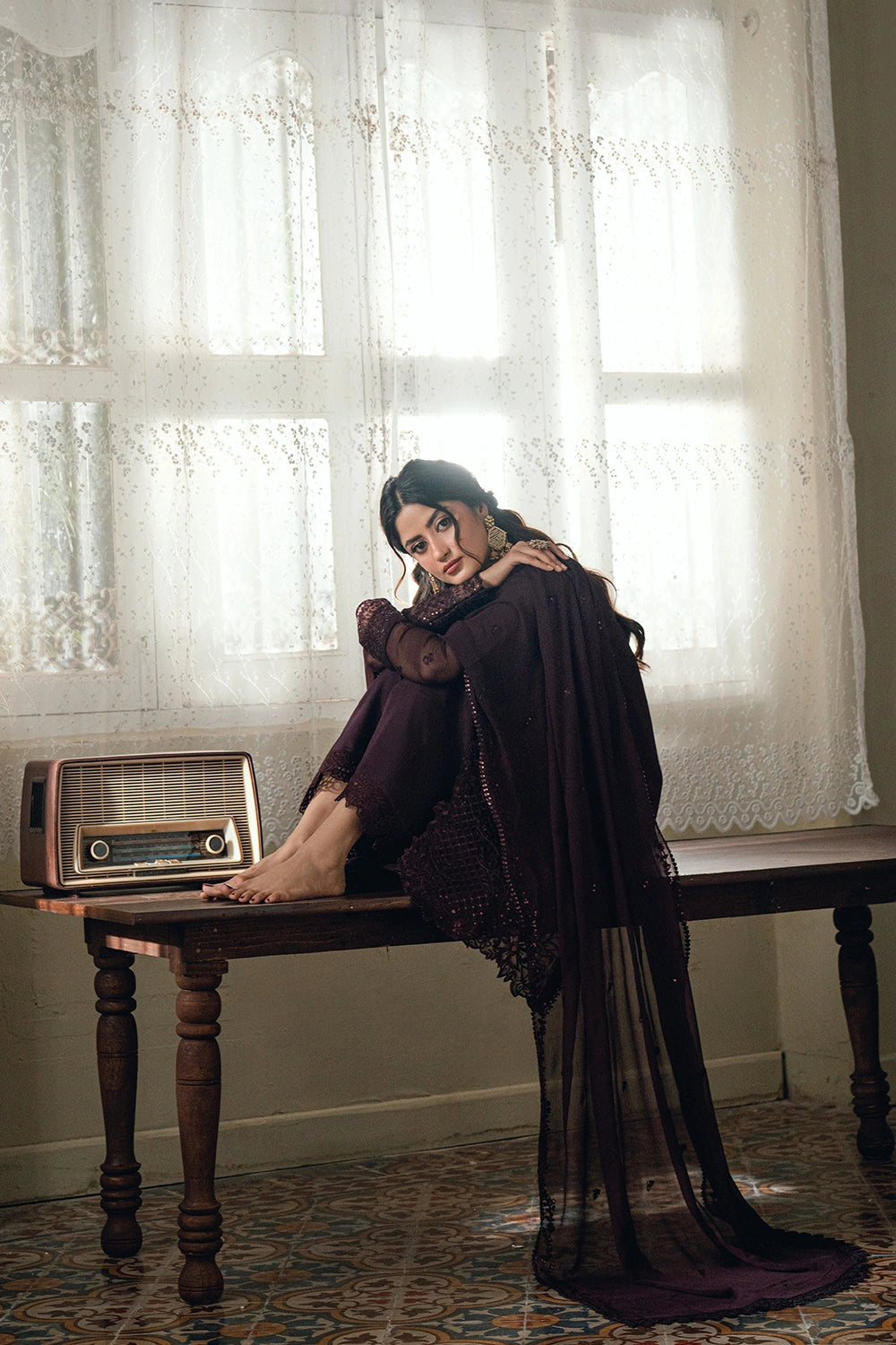 Azure Festive Eid Ensembles’26 - Nectar Rouge (3pc)