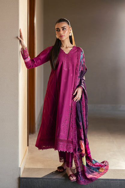 Azure Luxury Lawn’25 - Wine Mirage (3pc)