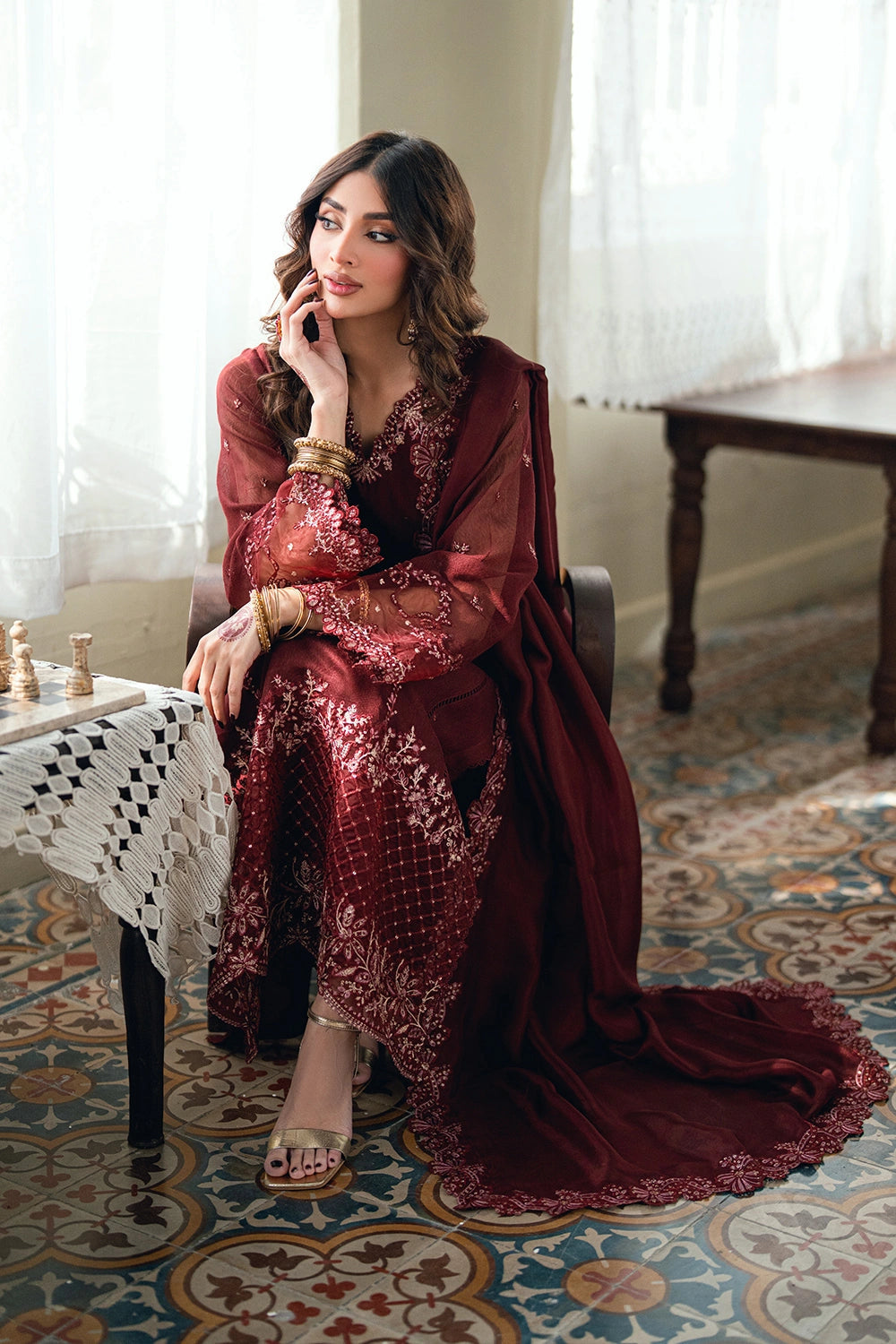 Azure Festive Eid Ensembles’26 - Hibiscus (3pc)