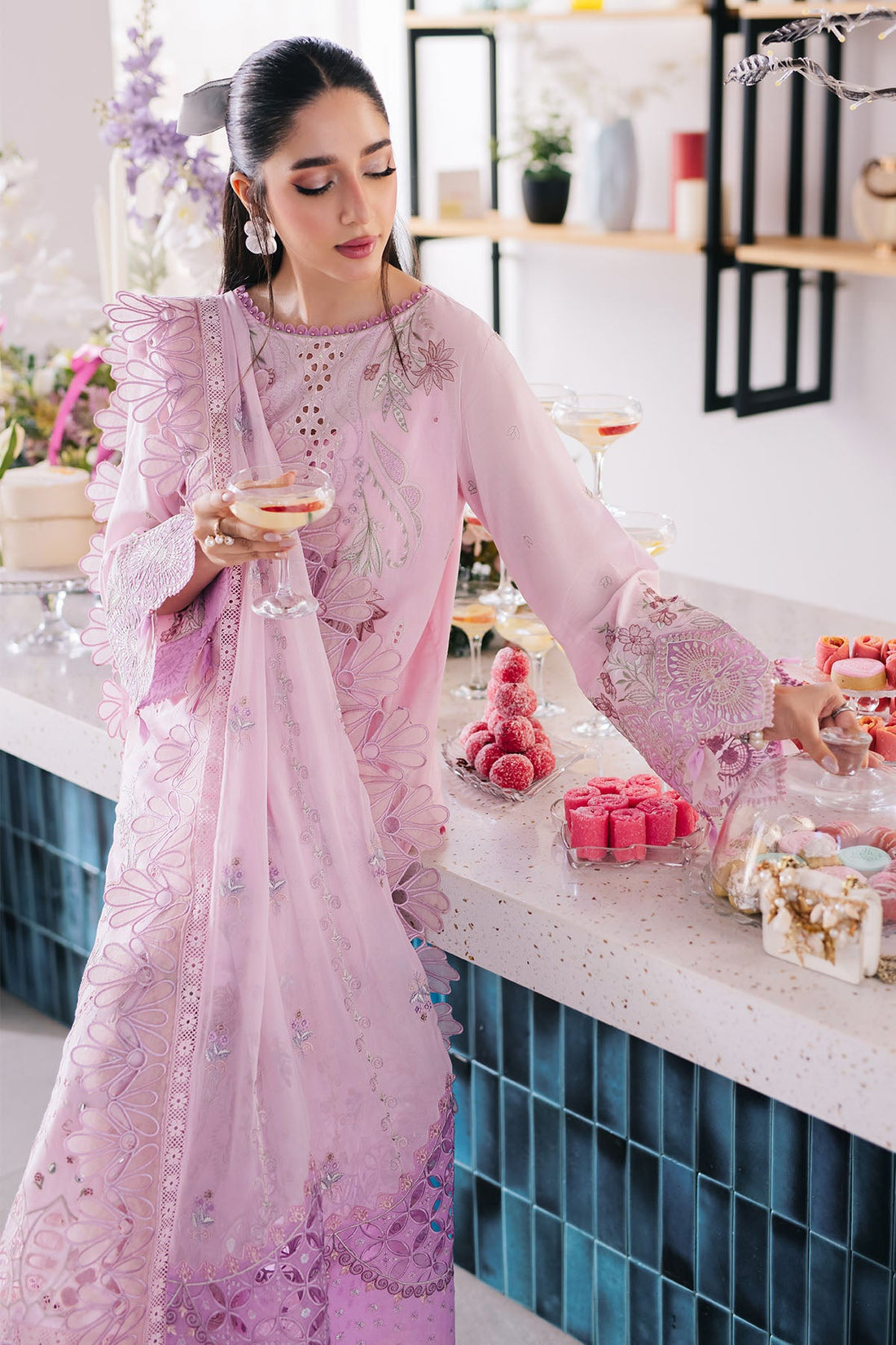 Nureh Eid Escape - Sparkle Pink (3pc)