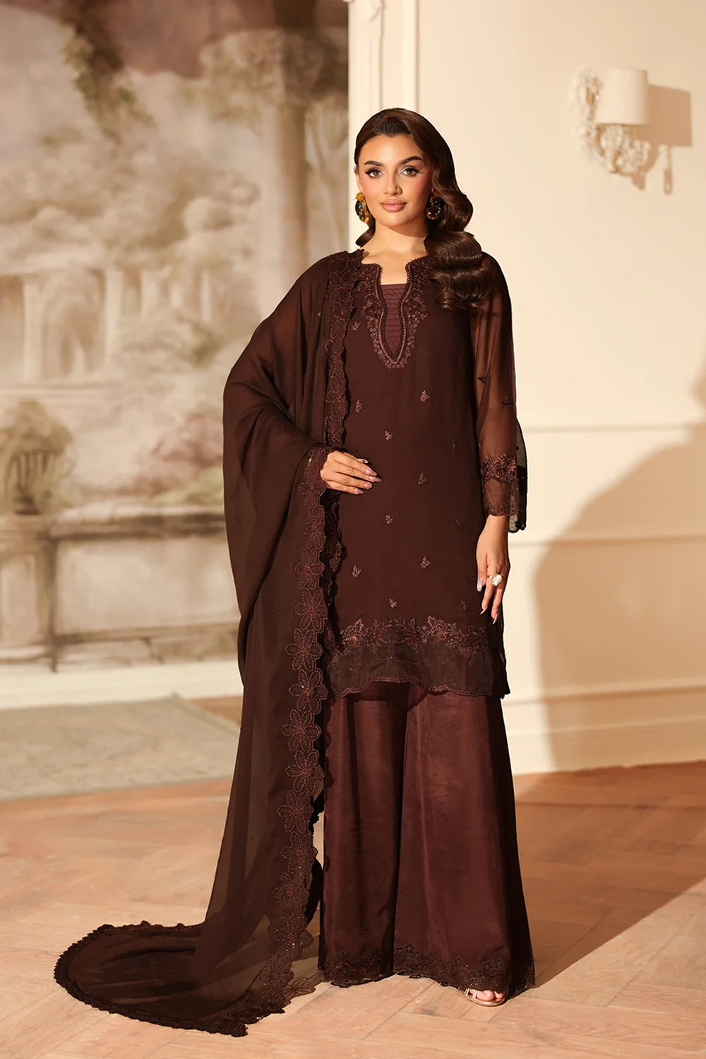 Azure Festive Ensembles’25 - Cocoa Drape (3pc)