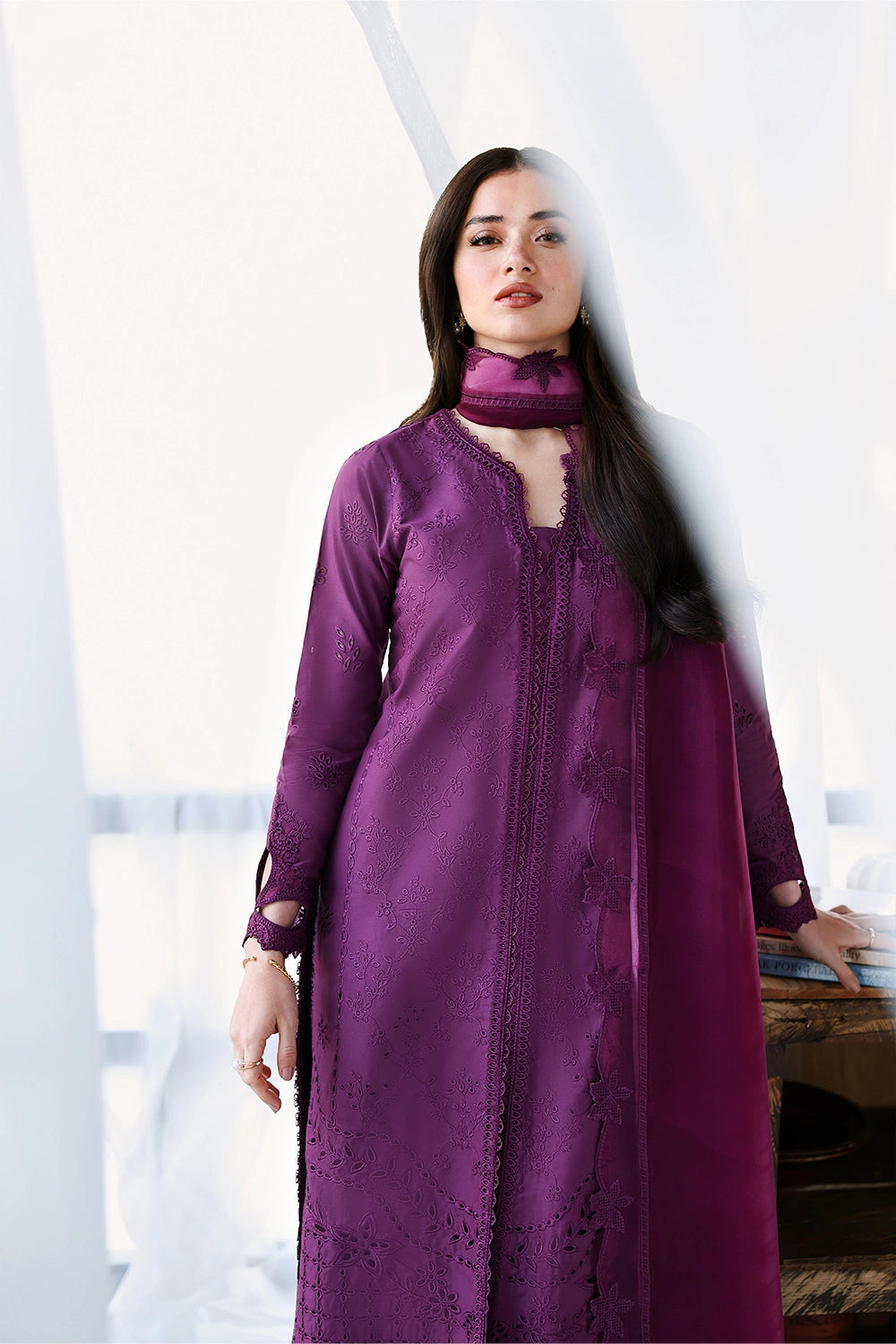 Azure Eid Luxury Lawn’ 26 - Mulberry (3pc)