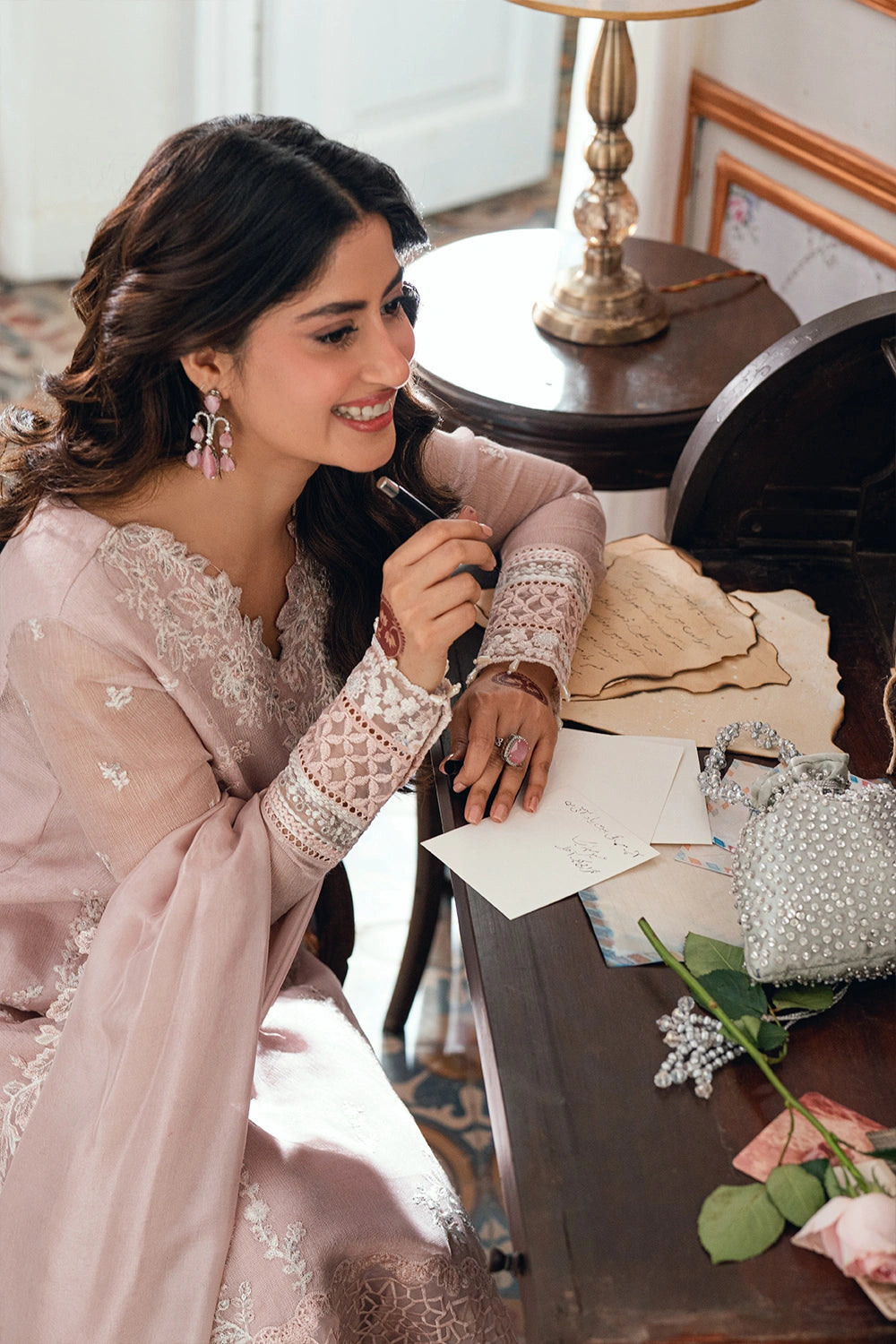 Azure Festive Eid Ensembles’26 - Rosebud (3pc)