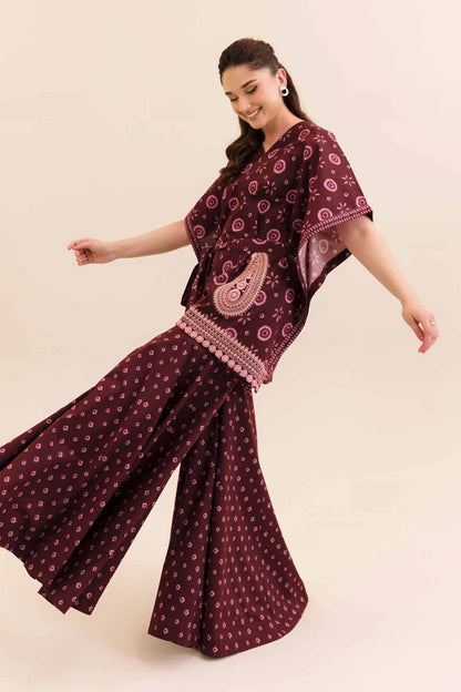 Nishat Linen - Printed Embroidered Suit (2pc)