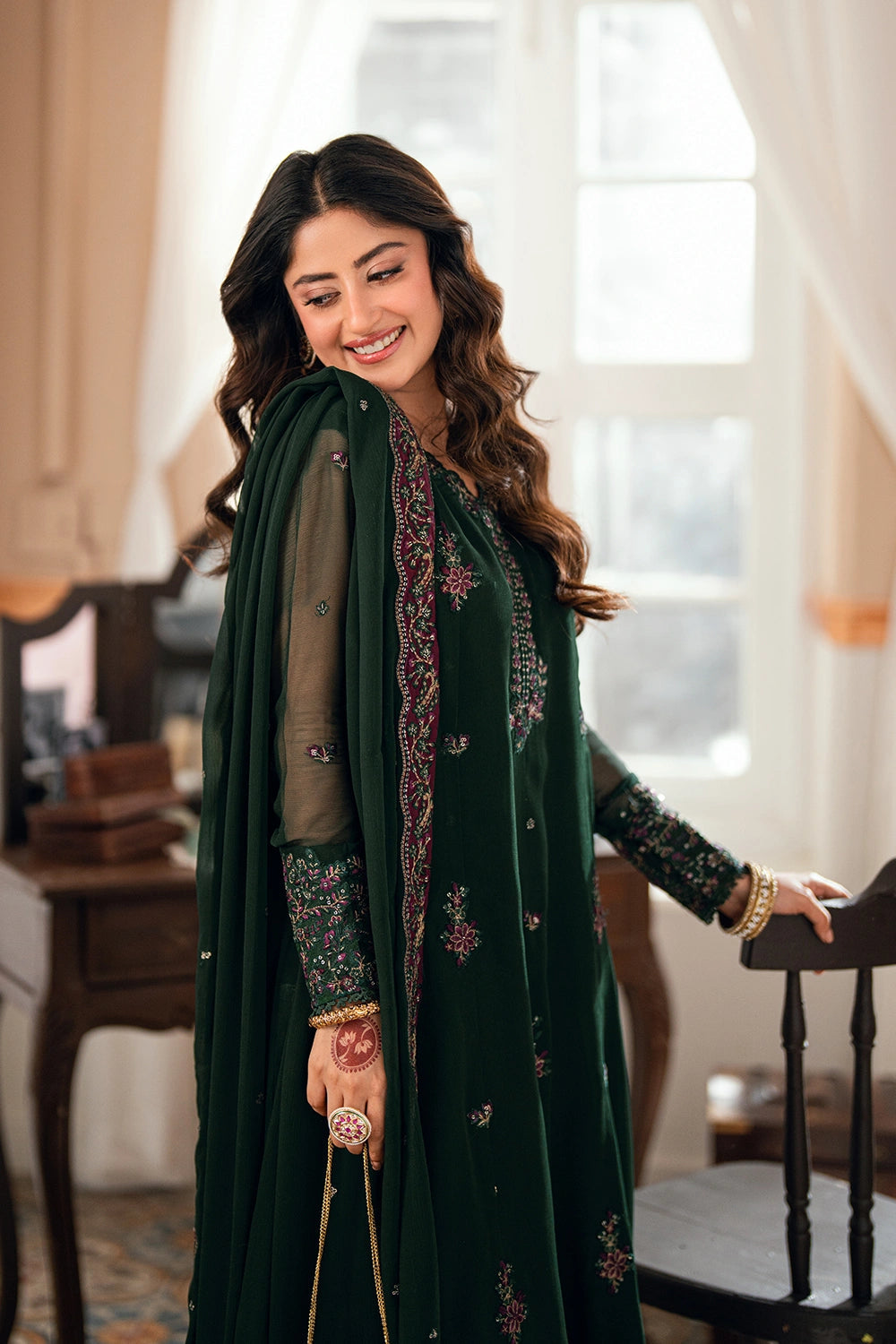 Azure Festive Eid Ensembles’26 - Glimmer Green (3pc)