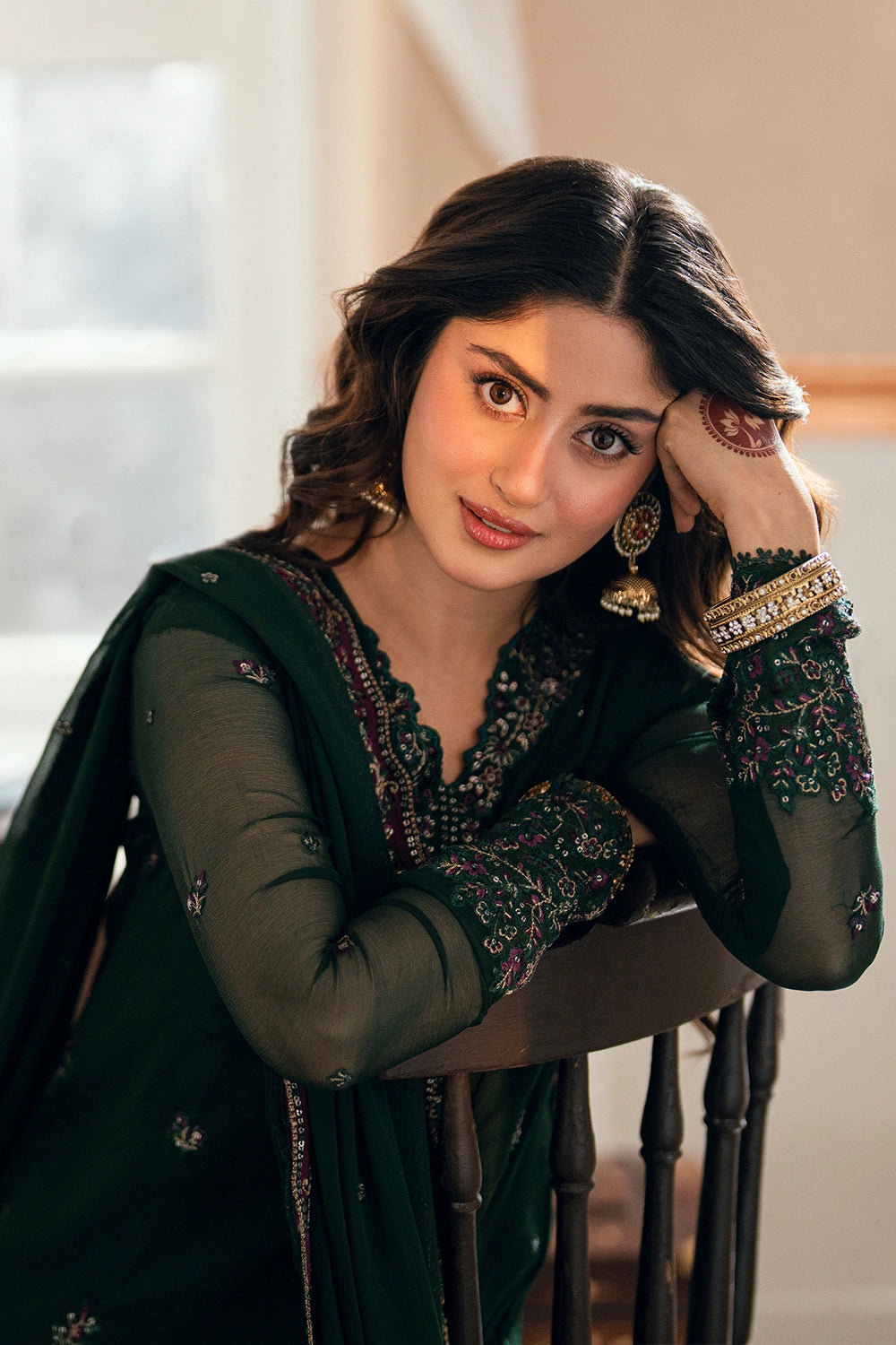 Azure Festive Eid Ensembles’26 - Glimmer Green (3pc)