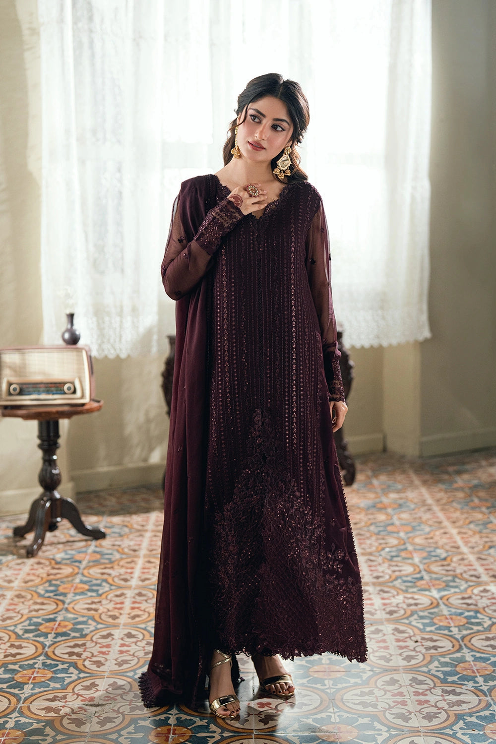 Azure Festive Eid Ensembles’26 - Nectar Rouge (3pc)