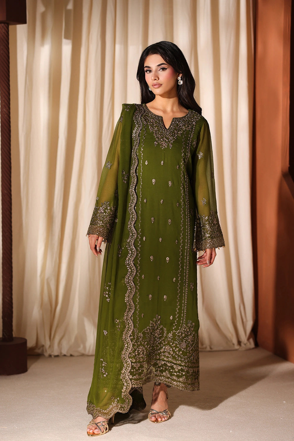 Azure Eid Luxe’ 26 - Imperial Olive (3pc)
