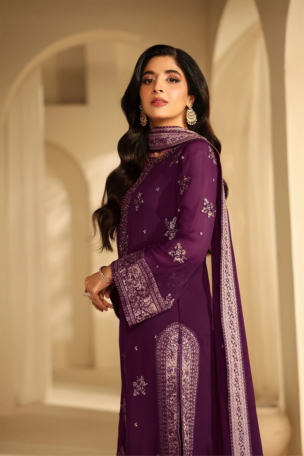 Azure Luxe - Burgundy Blossom (3pc)