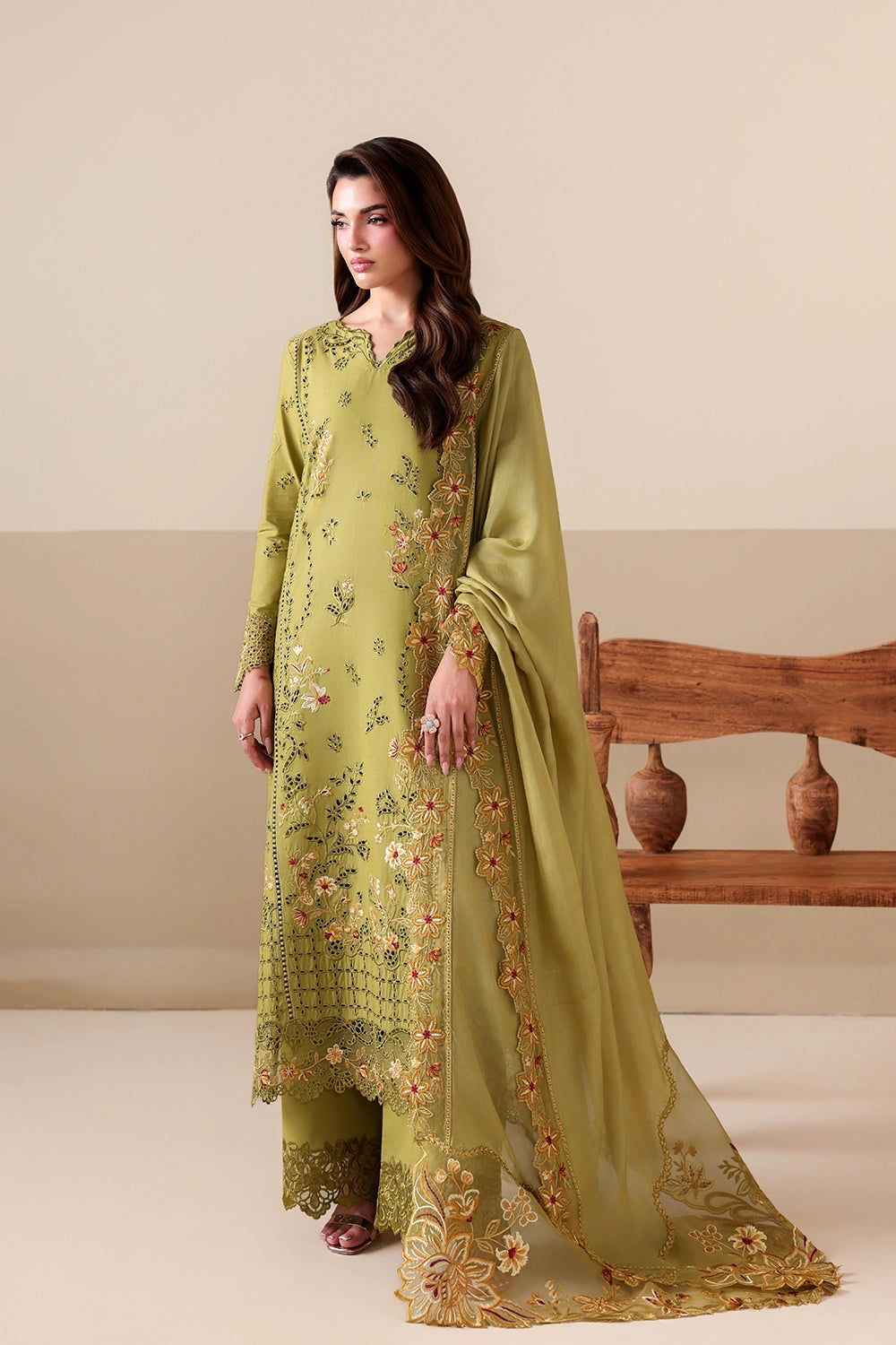 Azure Luxury Lawn’ 26 - Petal Muse (3pc)