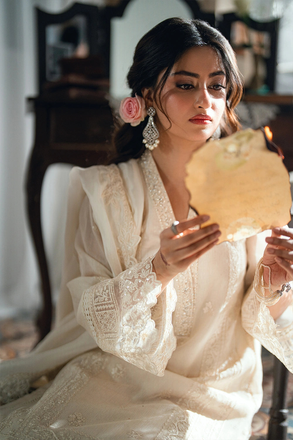 Azure Festive Eid Ensembles’26 - Ivory Petal (3pc)