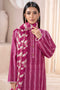 Limelight - Plum Khaddar Printed Suit (2pc)