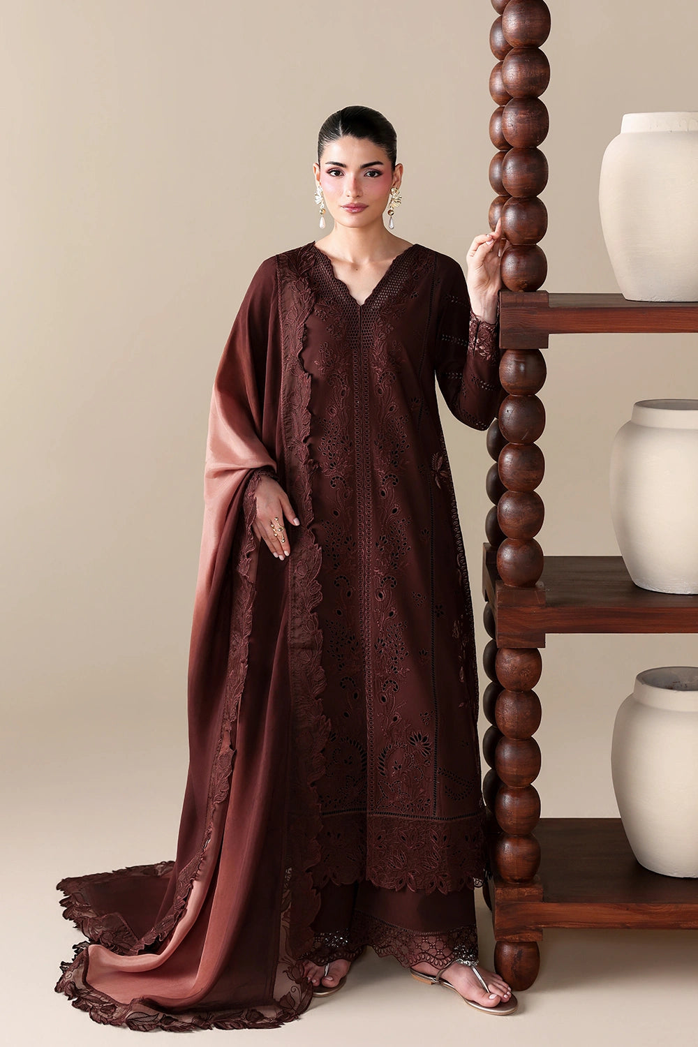 Azure Luxury Lawn’ 26 - Cinnamon (3pc)