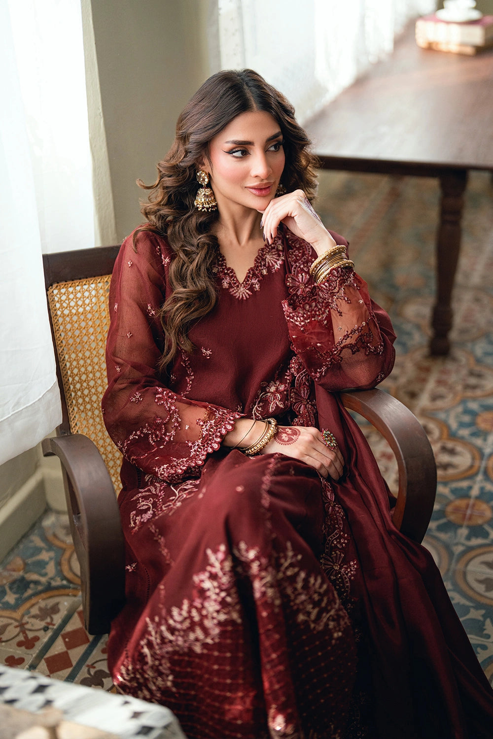 Azure Festive Eid Ensembles’26 - Hibiscus (3pc)