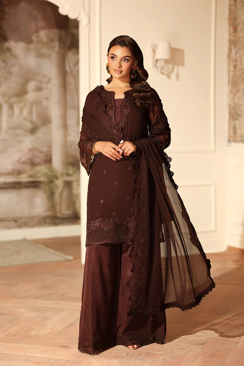 Azure Festive Ensembles’25 - Cocoa Drape (3pc)