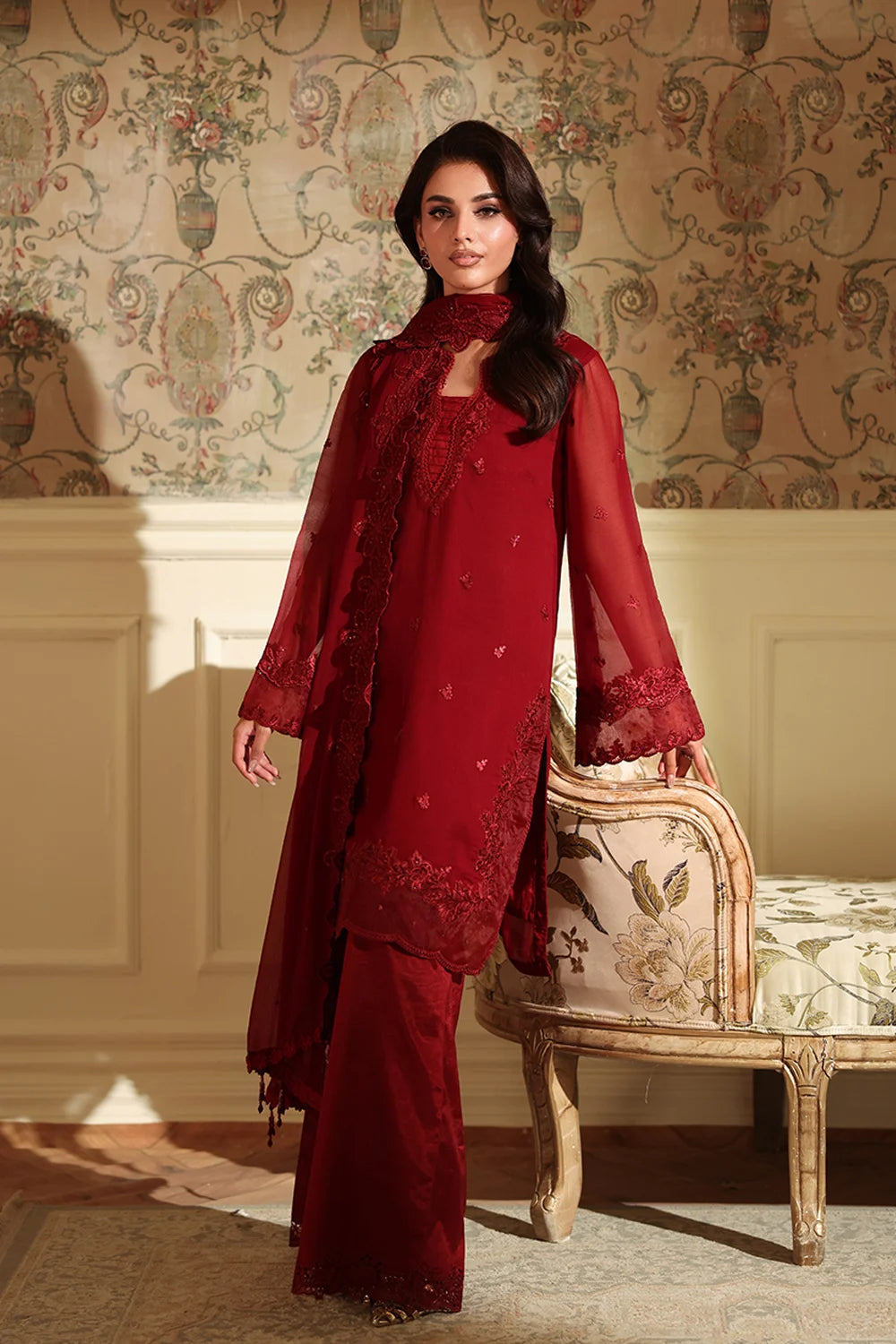 Azure Festive Ensembles’25 - Cherry Veil (3pc)