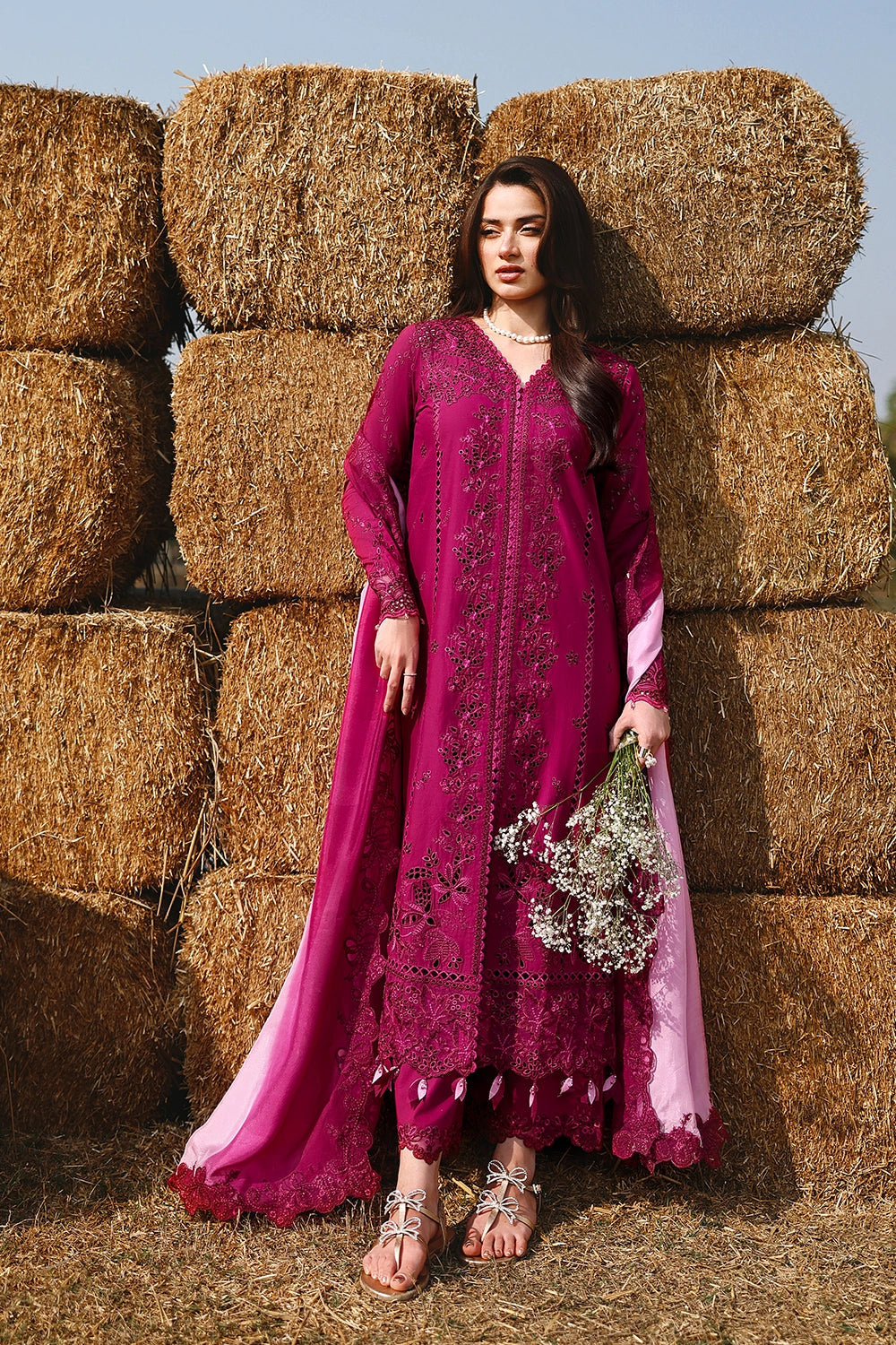 Azure Eid Luxury Lawn’ 26 - Barbella (3pc)