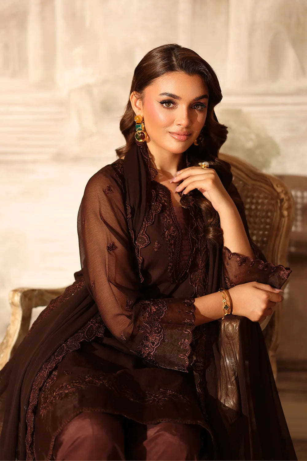 Azure Festive Ensembles’25 - Cocoa Drape (3pc)