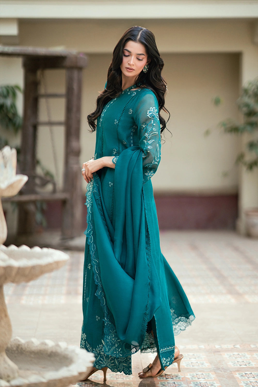 Azure Festive Vogue’26 - Emerald Empress (3pc)