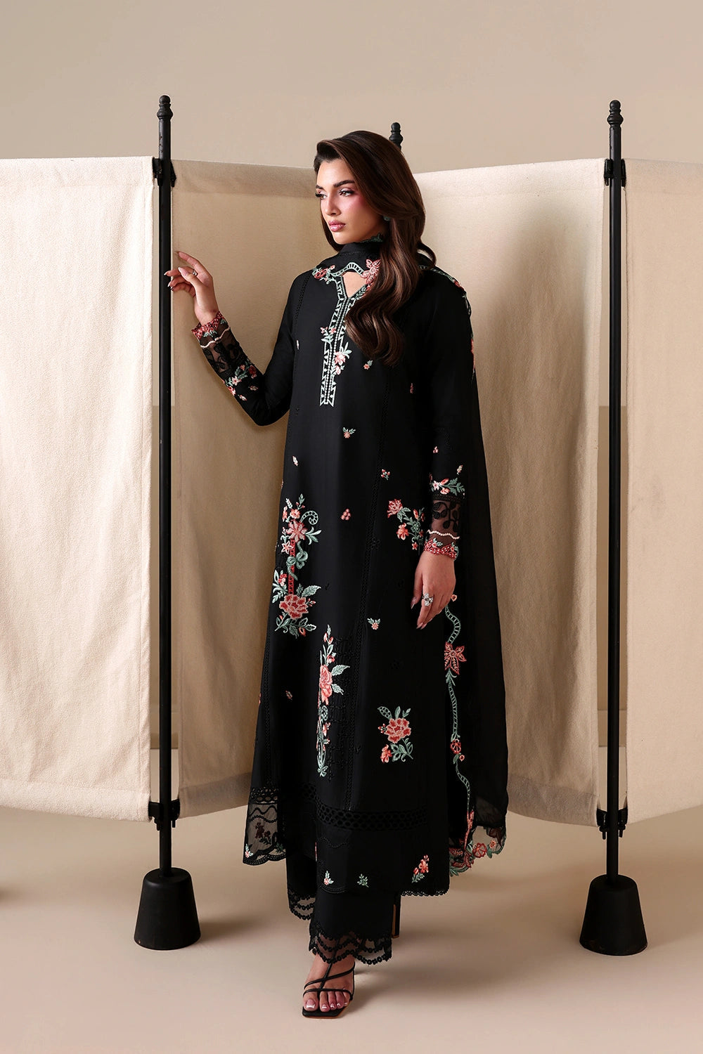 Azure Luxury Lawn’ 26 - Deep Black (3pc)