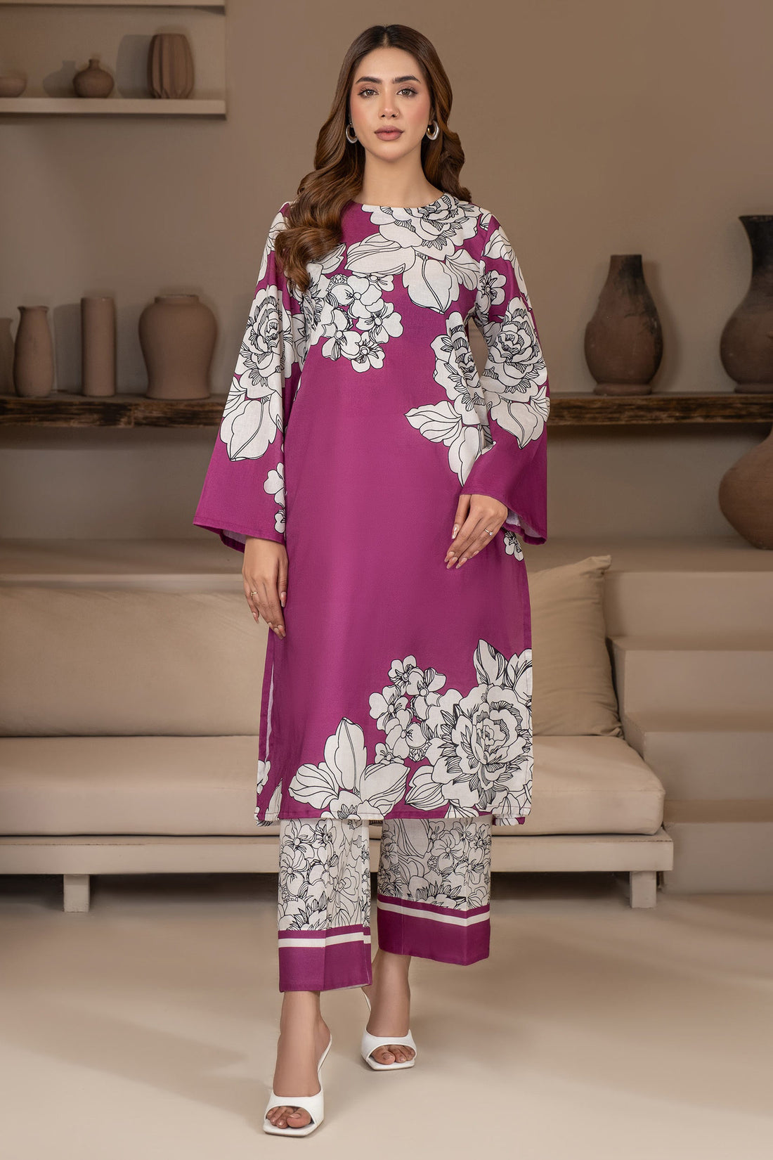 Limelight - Khaddar Printed Suit (2pc)