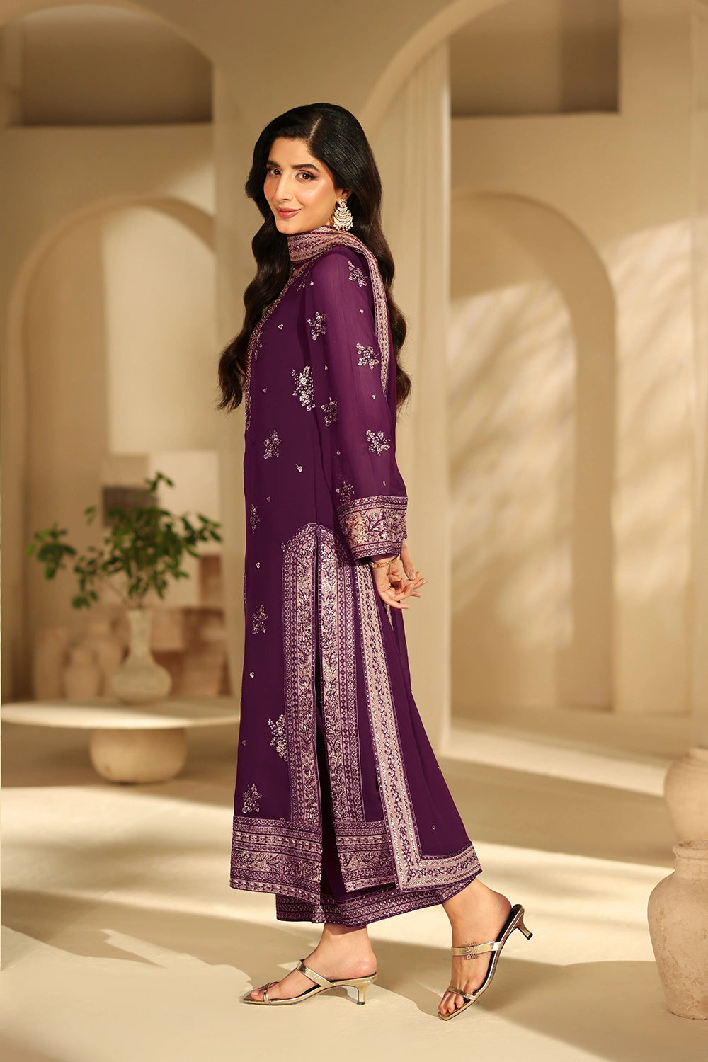 Azure Luxe - Burgundy Blossom (3pc)