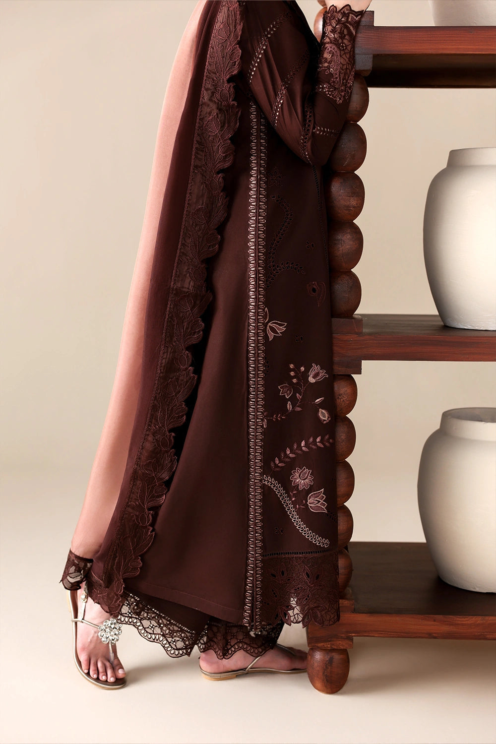 Azure Luxury Lawn’ 26 - Cinnamon (3pc)