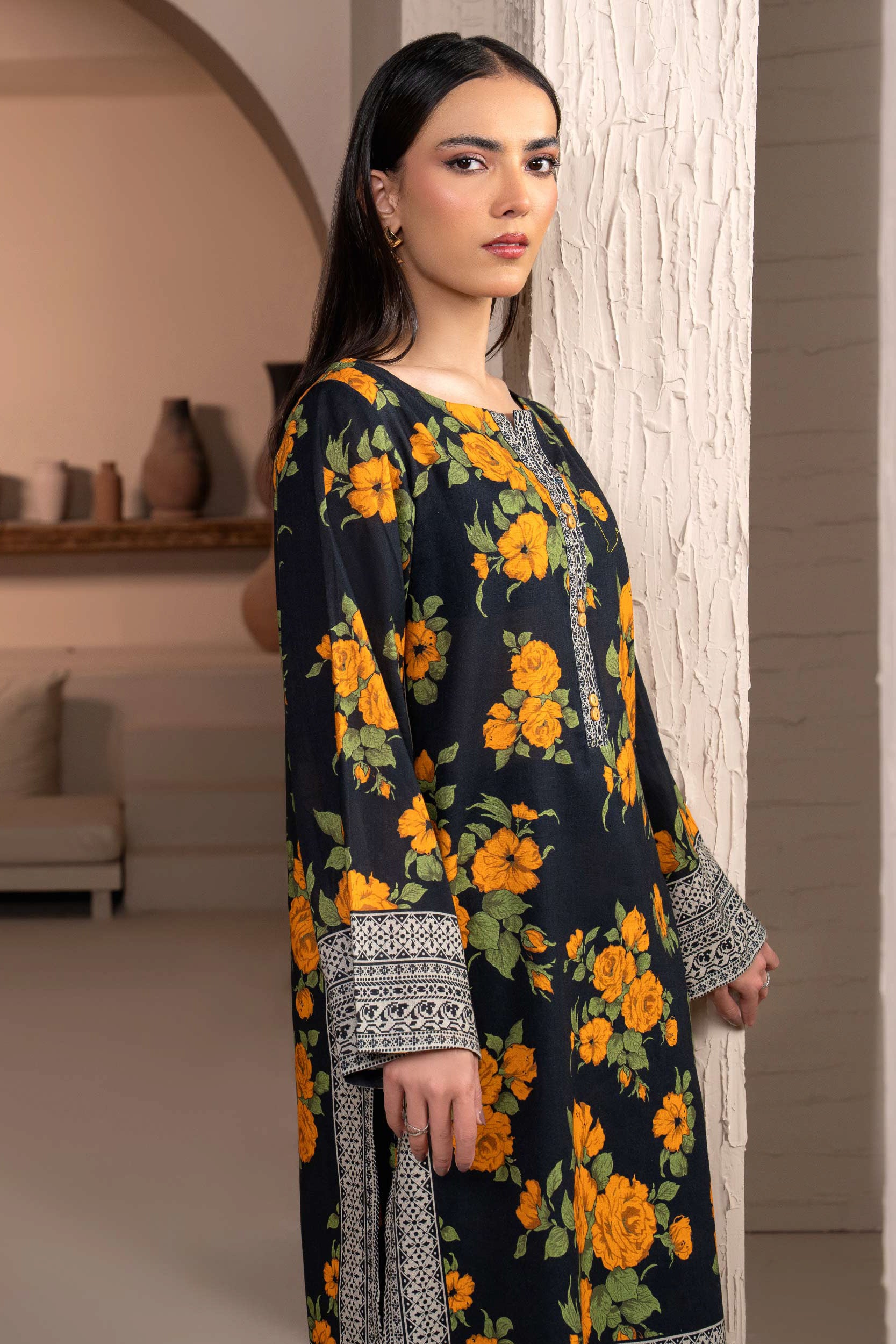 Limelight - Khaddar Printed Suit (2pc)