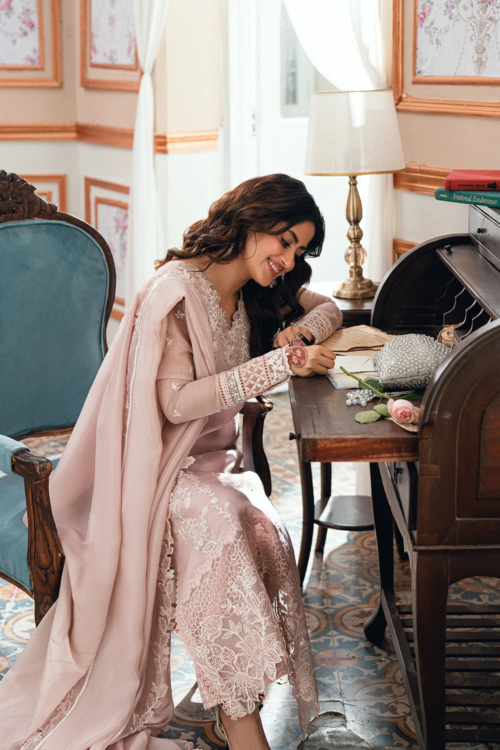 Azure Festive Eid Ensembles’26 - Rosebud (3pc)