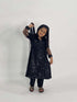 Kids black net sequin dress (3pc) - filhaal.co.uk